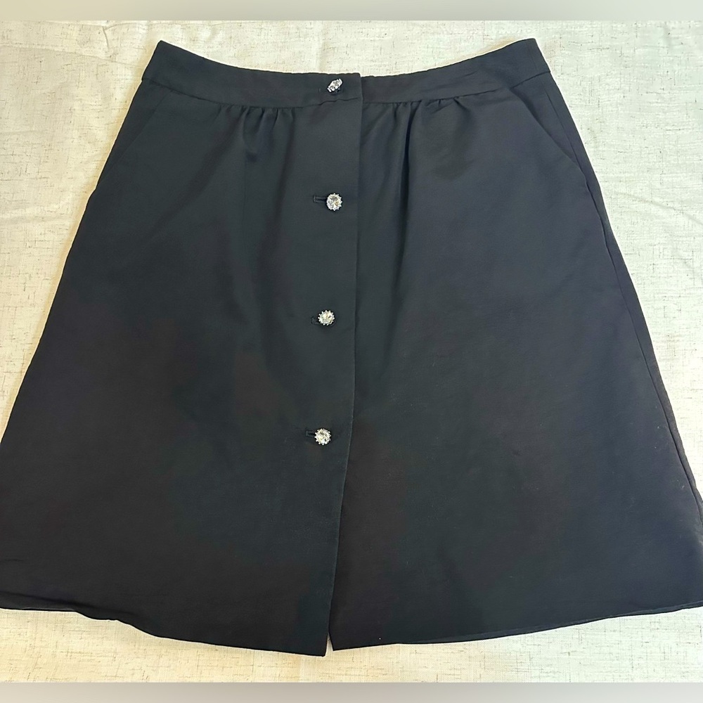 Talbots Black A-Line Knee-Length Skirt 🖤 - Picture 2 of 14
